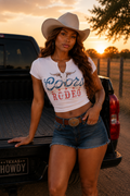 Coors Rodeo V Neck Top