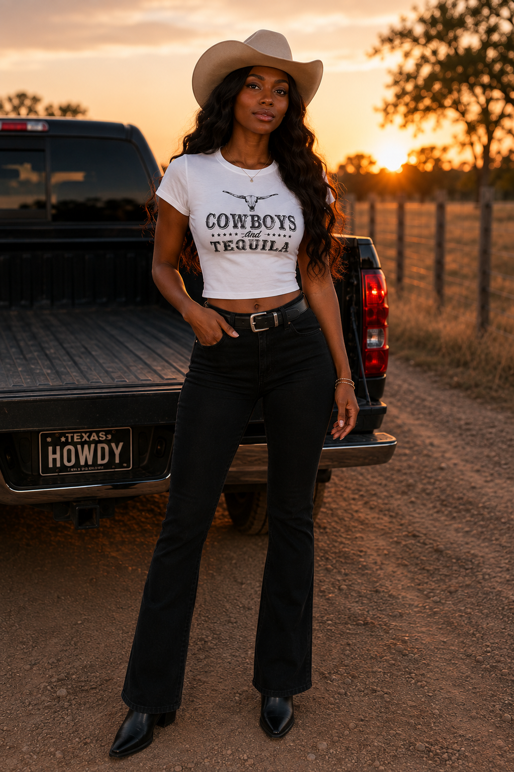 Cowboy's & Tequila Baby Tee