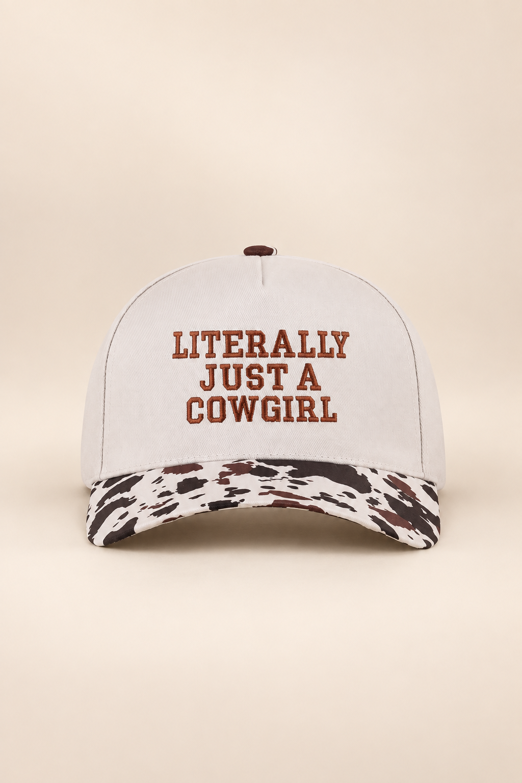 Literally Just A Cowgirl Two Tone Snapback Hat