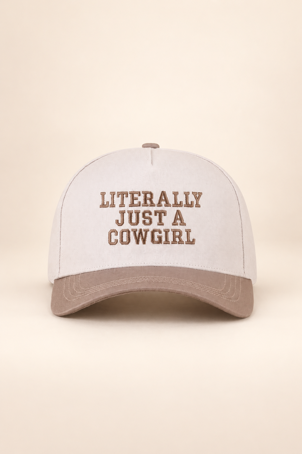 Literally Just A Cowgirl Two Tone Snapback Hat