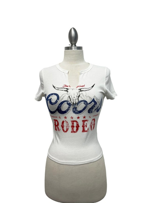 Coors Rodeo V Neck Top