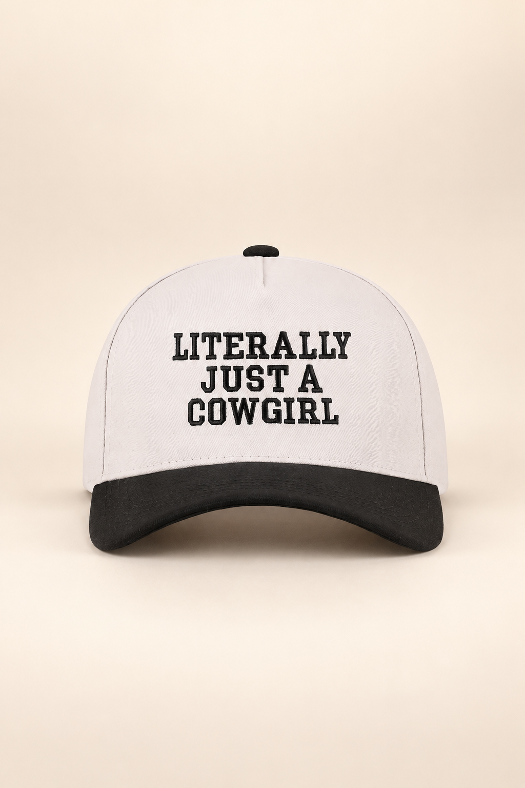 Literally Just A Cowgirl Two Tone Snapback Hat